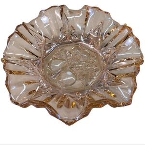 Elegant Glass Decorative Bowl Tabletop Decor Conversation Piece Holiday Glam